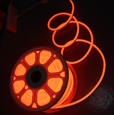 pomarańczowe 12V mini LED neon flex światło 7x15mm wymiana neon rur 2835 smd elastyczna linia liny wstrzyknięcia ip68