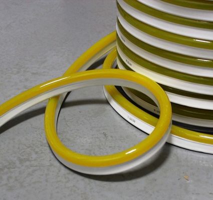 Żółty PVC pokrywa neon elastyczny pas 220v LED neonflex linia liny 11x18mm szczupły wodoodporny dekoracja zewnętrzna