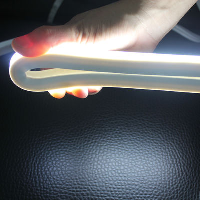 Nowy 12v biały silikon elastyczny neon-flex LED liny oświetlenie kwadratowe 16x16mm anty-UV PVC neon paska widok z góry 2835 smd