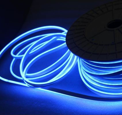 24V niebieski kolor LED neon flex mini 6mm mikro neon światła 5cm cięcia