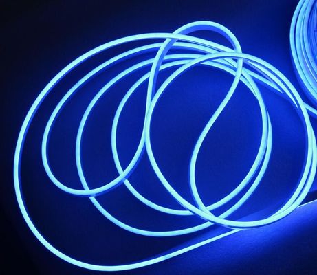 24V niebieski kolor LED neon flex mini 6mm mikro neon światła 5cm cięcia