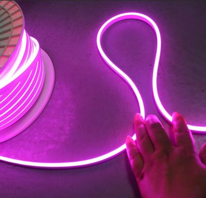 12v 6mm różowy neon elastyczne paski LED mini flex LED neon liny światło
