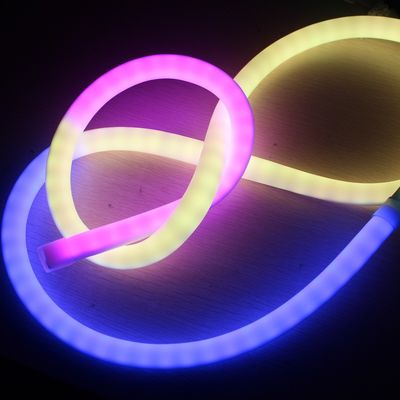 360 stopni cyfrowy LED neon flex silikonowy piksel rgb elastyczny LED neon tube 24v adresowalny kontroler dmx