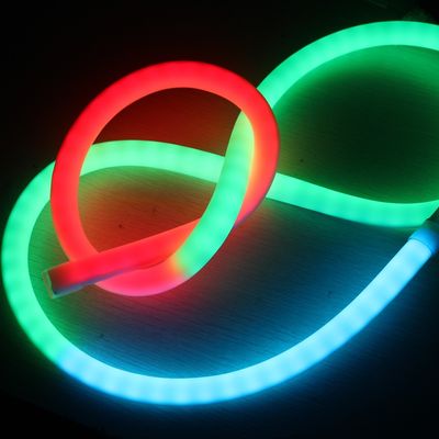 24V ładny pikseli ścigania LED neon RGB 360 stopni miękkie wstążki rurki silikonowej