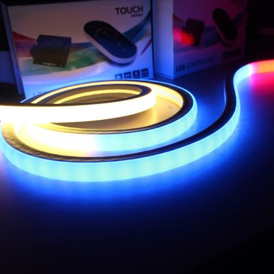 Cyfrowe światło migające SMD LED 5050 RGB z IC Neon 12V 17x17mm kwadratowe cyfrowe światła neon-flex