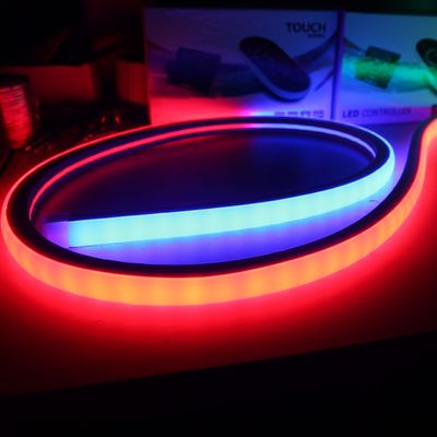 Najwyższy widok kwadratowy LED Neon Flex Digital RGB Pixel Świąteczne światła, rgb LED neon flex 24v