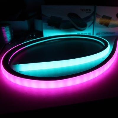 17x17mm kwadratowy cyfrowy SMD5050 RGB Flex LED Neon z doskonałym efektem mieszania kolorów