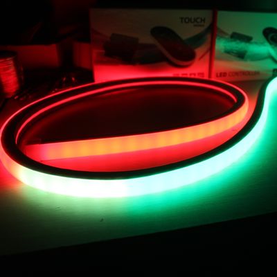 Zmieniające kolor 5050 wodoodporne dmx 24v 12v cyfrowe RGB LED neon flex kwadrat 17x17mm paski pikseli