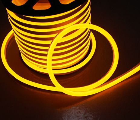 50m spool Neo neon LED elastyczny neon światło 5050 wodoodporny żółty bursztynne neon liny