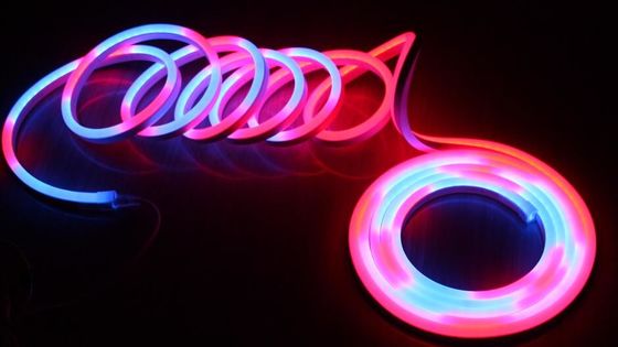 24v płaskie ws2811 adresowalne neon LED rgb elastyczne 11x19mm cyfrowe liny neonowe