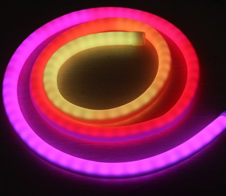 Programowalny cyfrowy 360 stopni okrągły 12V Flexy Led Neon przewody elastyczne