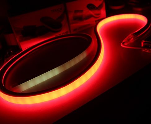 50m 24v zmieniający kolor LED bar neon 12w/m 5050 rgb smd cyfrowe światło neonowe