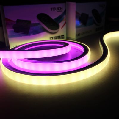 50m 24v silikon elastyczny super jasny SPI Mix Kolory Ip68 rgbw Led Neon Flex cyfrowy neon ścigający