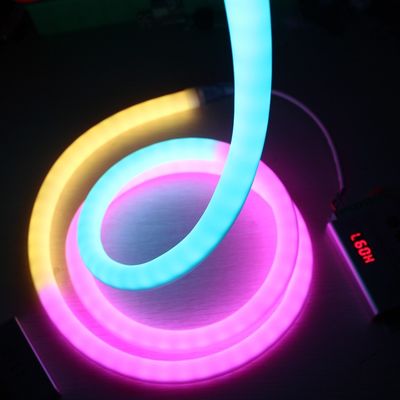 Niesamowite 360 stopni LED neon elastyczny cyfrowy dmx neon paska światła dmx pikseli neon liny