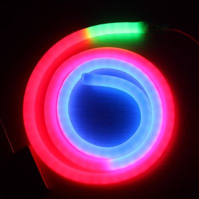 RGB Pixel LED Neon cyfrowy 360 stopni Neon Flex rurka P943 DMX paski 18mm dia