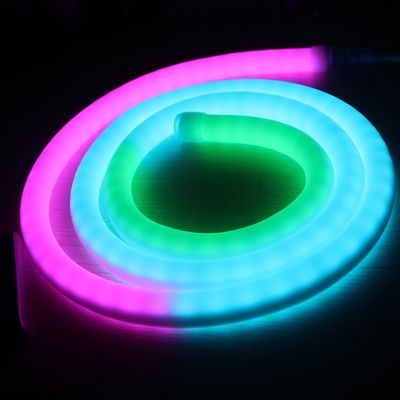 Pełna zmiana koloru programowalna DMX Led Flex Neon 360 LED Light Neon zamienna rura piksela