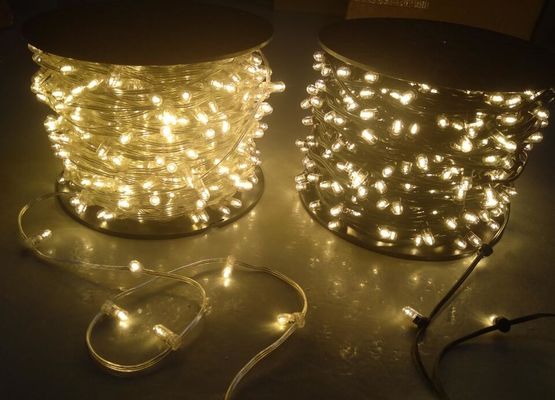 100m kryształowe LED struny z klipsami zewnętrzne Xmas strunowe światła 666 LED