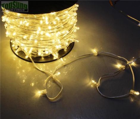 Dekoracje choinki Przejrzysty kabel Fairy Lights 12V LED Clip Lights lampy navidad