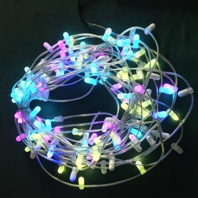 100m LED strun Fairy światła zewnętrzne dekoracyjne RGB zmieniające kolor kryształowy klips struny 666 LED