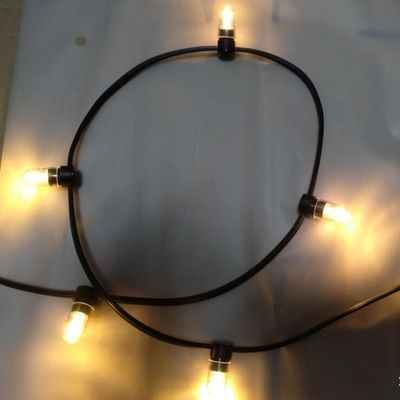 IP 65 ciepły biały kryształ PVC Drut DC 12V światło klipu/ 666leds wróżka światło struna 100m/roll światła guzików LED
