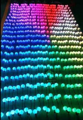 10 ft cewka DMX 24v 50mm RGB pikseli LED struny światła globus 3D kule do projektu dekoracji zewnętrznej