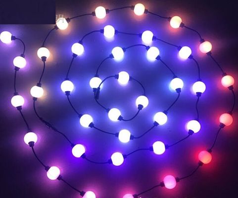 10 stóp Świąteczne ozdoby światła LED Świąteczne światło piłka 3D 50mm Dmx