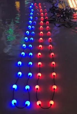 10 stóp Świąteczne ozdoby światła LED Świąteczne światło piłka 3D 50mm Dmx