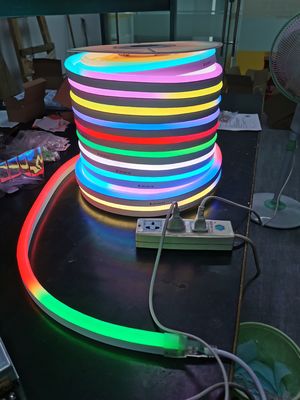 24V/12V pełnobarwny programowalny inteligentny cyfrowy dwustronny 5050 pikseli RGB Led Neon Flex