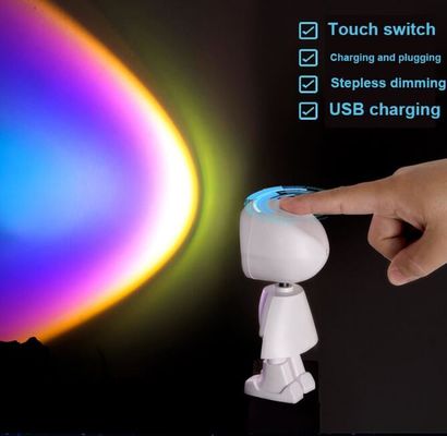 USB Ładowanie robota Projekcja zachodu słońca Światło Dekoracja ścian salonu